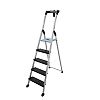 Escabeau aluminium 4XL BLACK + Porte seau image 0