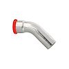 Coude à sertir F/M 45° électrozingué SERTIsteel Carbone - Empreinte M image 0
