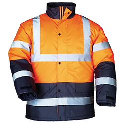 Parka d'hiver de travail haute visibilité ROADWAY - Orange Fluo image