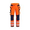 Pantalon de travail haute visibilité stretch 4D femme 7197 - Orange/Marine image 0