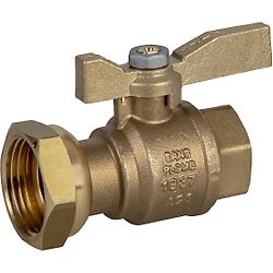 Robinet compteur droit femelle laiton 4MS sans plomb - manette - Série 641 image