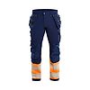 Pantalon de travail haute visibilité artisan stretch 4D 1993 - Marine/Orange fluo image 0