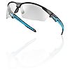 Lunette de protection éco-conçue demi-monture PC/TPR TRYON - Noir/Bleu image 0