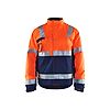Veste de travail hiver haute visibilité 4862 - Orange fluo/Marine image 0