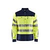 Chemise de travail haute visibilité 3255 - Jaune fluo/Marine image 0