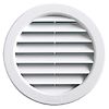Grille anti-UV avec ailettes inclinées à encastrer - ABS Blanche image 0