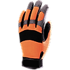 Lot de 5 - Gants Manutention S syntgris - paum silicon - dos Spandx orange image 2
