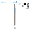 Boite de 5 lames scie sauteuse coupe fine métal Classic image 1