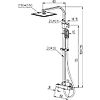 Colonne de douche thermostatique Ancodesign 2 - chrome image 1