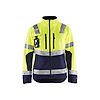 Veste de travail softshell haute visibilité 4900 - Jaune fluo/Marine image 0