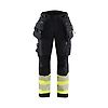 Pantalon softshell haute visibilité classe 1 femme 7114 - Noir/Jaune image 0