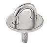 (Lot de 10) Pontet sur platine ronde - Avec tige filetée - Inox A2 image 2