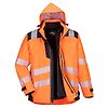 Parka PW3 3-en-1 haute visibilité Orange/Noir image 3