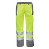 PANTALON FLUO BASE XP JAUNE FLUO/GRIS ACIER image 2