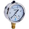Manomètre bain d'huile inox - raccord vertical 8x13 - cadran Ø63mm image 0