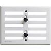 Grille d'aération réglable à visser - Aluminium argent mat image 0