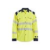 Chemise de travail multinormes inhérent 3239 - Jaune fluo/Marine image 0