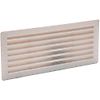 Grille plastique blanche encastrée - Moustiquaire 257x107 mm image 0