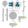 Ensemble de douche thermostique encastré COX Pvd image 2