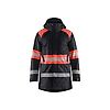 Parka de travail hiver haute visibilité classe 1 4485 - Noir/Rouge fluo image 0
