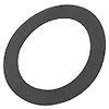 Joint plat pour collet PVC pression image 0