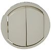 Enjoliveur Céliane interrupteur - Titane-double commande image 0