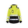 Veste de travail hardshell haute visibilité femme 4904 - Jaune fluo/Noir image 0