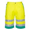 Short en poly-coton léger haute visibilité Jaune/Théal image 0
