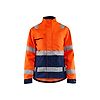 Veste de travail haute visibilité femme 4903 - Orange fluo/Marine image 0