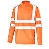 POLO MANCHES LONGUES BASE 2 ORANGE FLUO image 1