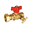 Robinet de compteur droit à purge mâle écrou tournant laiton 4MS 3/4''-3/4'' - Série 639 image 0