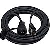 Rallonge électrique prolongateur PRO avec prise à clapet - IP44 Noir image 0
