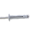 Boite de 250 - Rivet trilobe tête plate laqué blanc - Alu/Alu 4x18,8 image 3