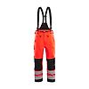 Pantalon de travail à bretelles haute-visibilité hardshell - Rouge fluo/Noir image 0