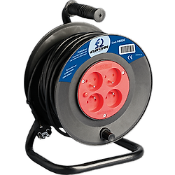 Enrouleur 4 prises 2P+T H05VV-F 3G1,5mm² - Noir image