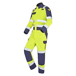 JAUNE FLUO/BLEU MARINE XS - FR(36-38) image