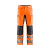 Pantalon de travail haute visibilité stretch artisan 1585 - Orange fluo/Gris anthracite image 0