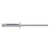 Boite de 250 - Rivet trilobe tête plate laqué blanc - Alu/Alu 4x18,8 image 4