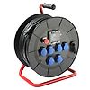 ENROULEUR MAMMOUTH A CHASSIS FIXE 3,6kW H07RN-F 3G2,5V  6 PRISES NF IP45 image 0