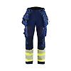Pantalon softshell haute visibilité classe 1 femme 7114 - Marine/Jaune image 0