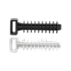 (Sachet de 100) Cheville polyamide CCR image 0