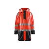 Veste de pluie haute visibilité niveau 1 4324 - Rouge fluo/Noir image 0