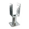 Pied de poteau U avec platine PPUP image 0
