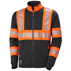Sweat de travail zippé haute visibiltié ICU - Orange XS image