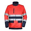 BLOUSON FLUO BASE XP ROUGE FLUO/DARK BLUE image 3