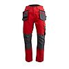 Pantalon de travail CALDEIRA - ROUGE/GRIS image 1