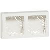 Cadre de support en saillie composable 2 postes blanc image 0