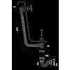 Vidage automatique pour baignoire standard image 3