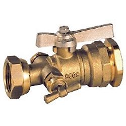 Vanne compteur droit à purge 1/4'' laiton 4MS 25 écrou prisonnier 3/4'' - Série 657 image