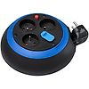 Enrouleur de câble Design-box CL-S 3 prises de courant et 2 ports USB - 3m H05VV-F 3G1,0 image 0